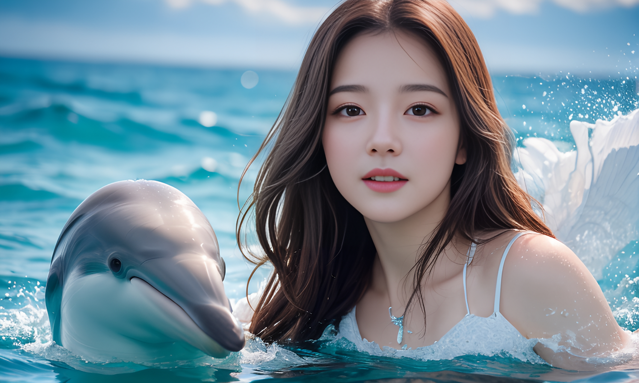 福建连江：高温酷暑 亲海游火热